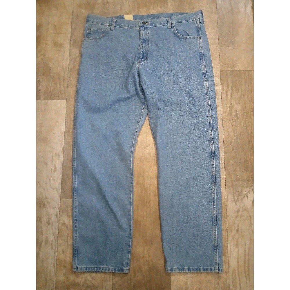 Men's Wrangler Rugged Wear Relaxed Fit Jeans- Size 42 X 32 - New Light Wash